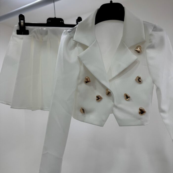 Coordinato cuori oro