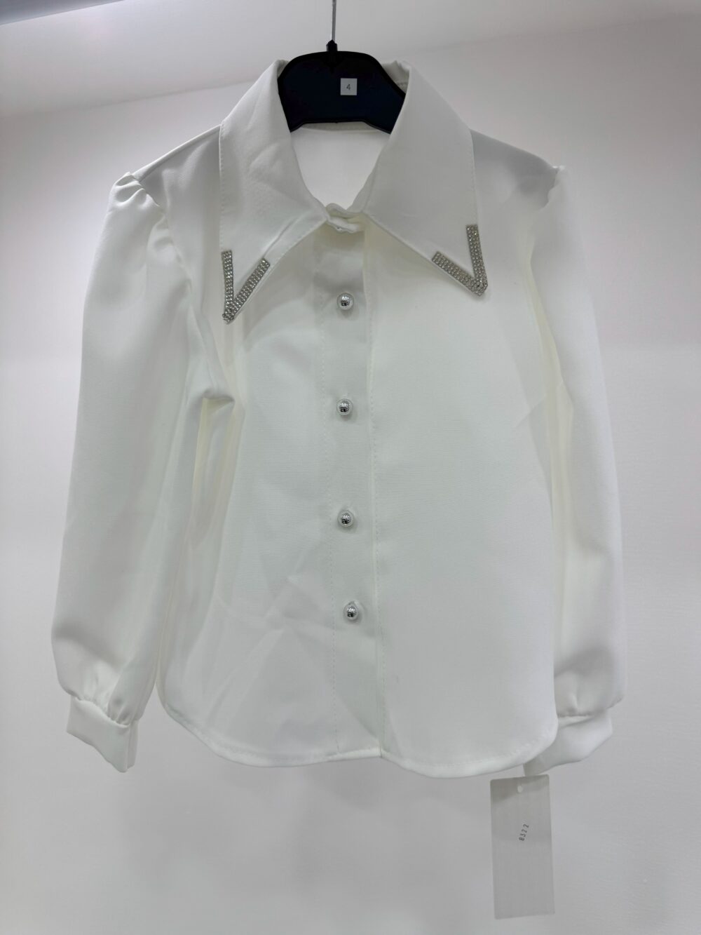 Camicia colletto brillantini