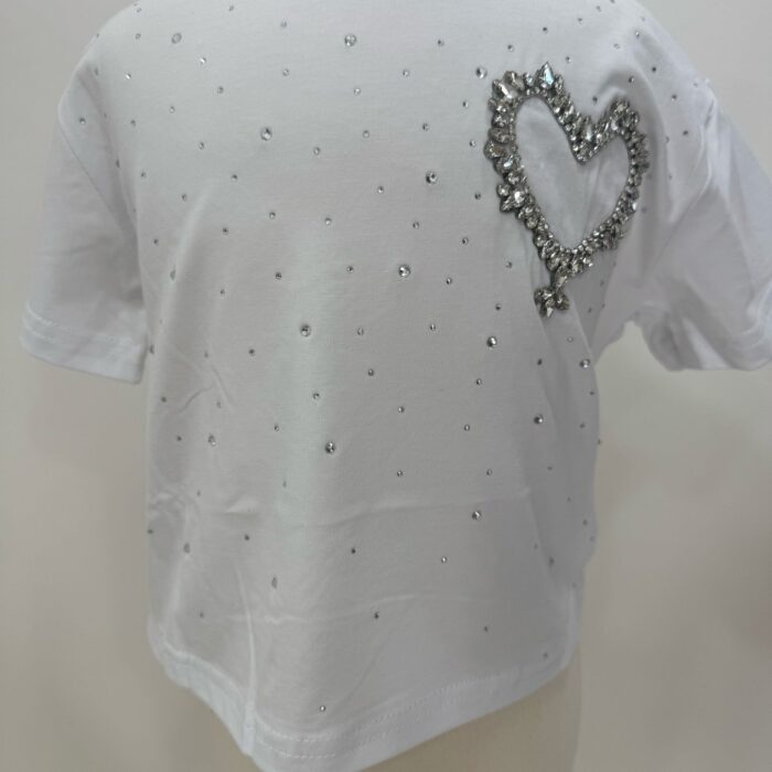 T-shirt Cuore Swarovski