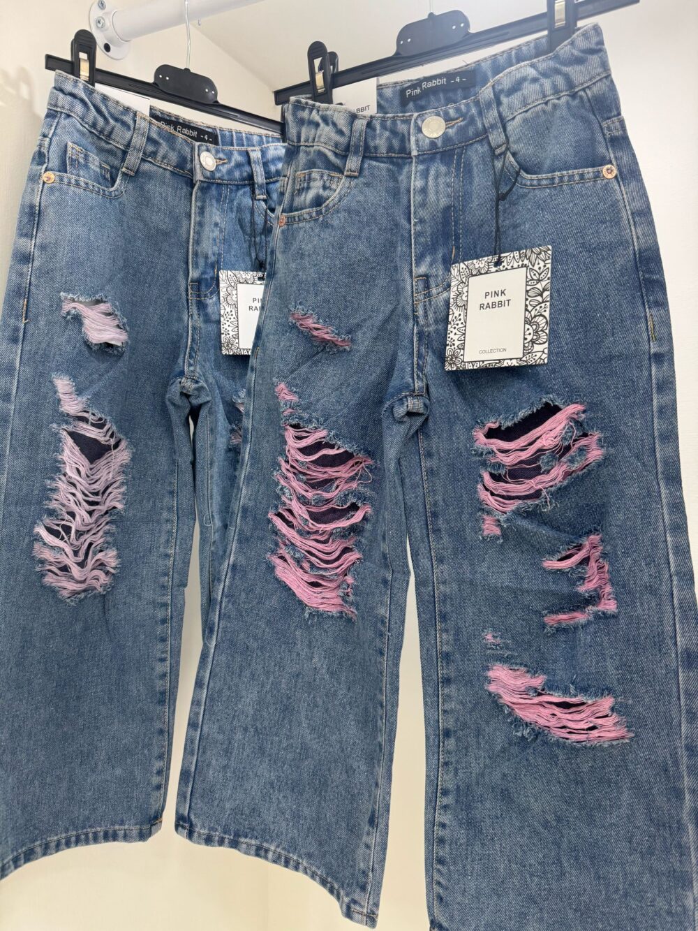 Jeans Strappato Palazzo