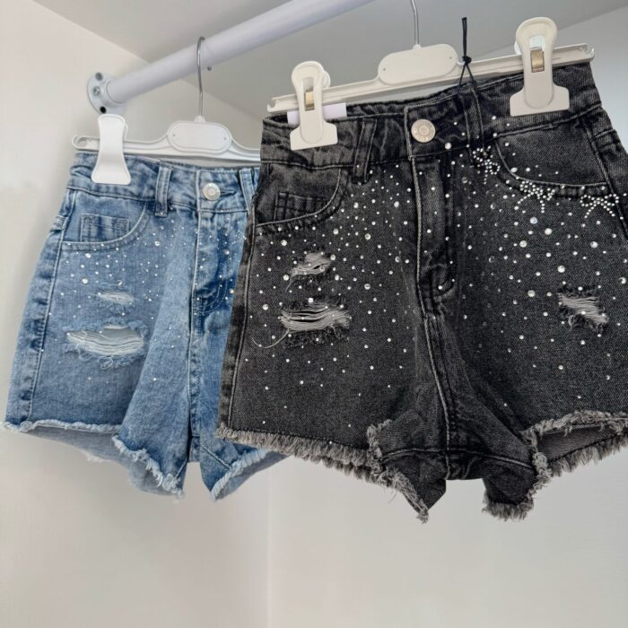 Pantaloncino Denim Shine